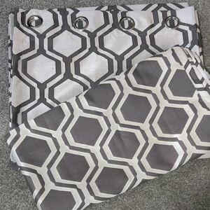 Rodeo Brand Geometric Curtain Set 54"X96"